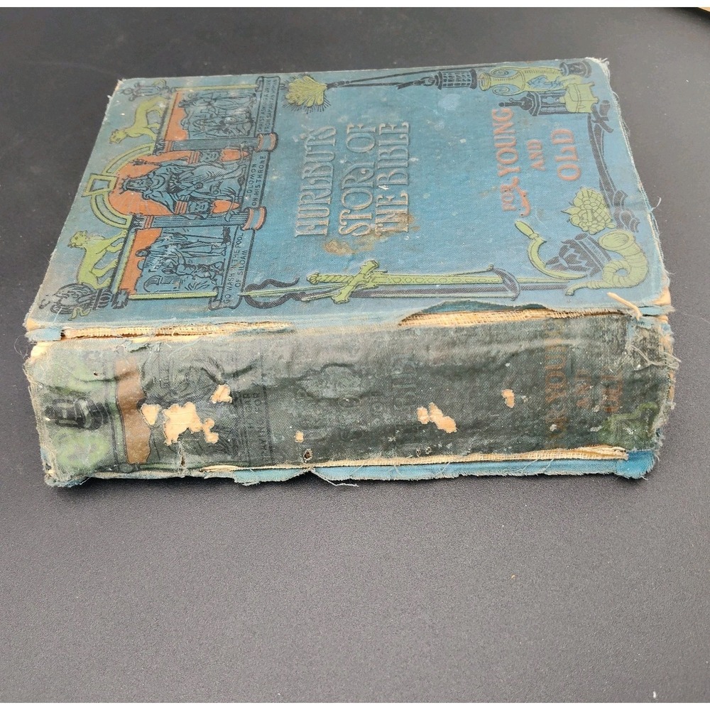 ANTIQUE Hurlbut's Story of the Bible Book 1904 Edition Stories 📸SEE📏📸 - Picture 14 of 16